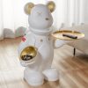 Space violent bear tray luxurious floor ornament