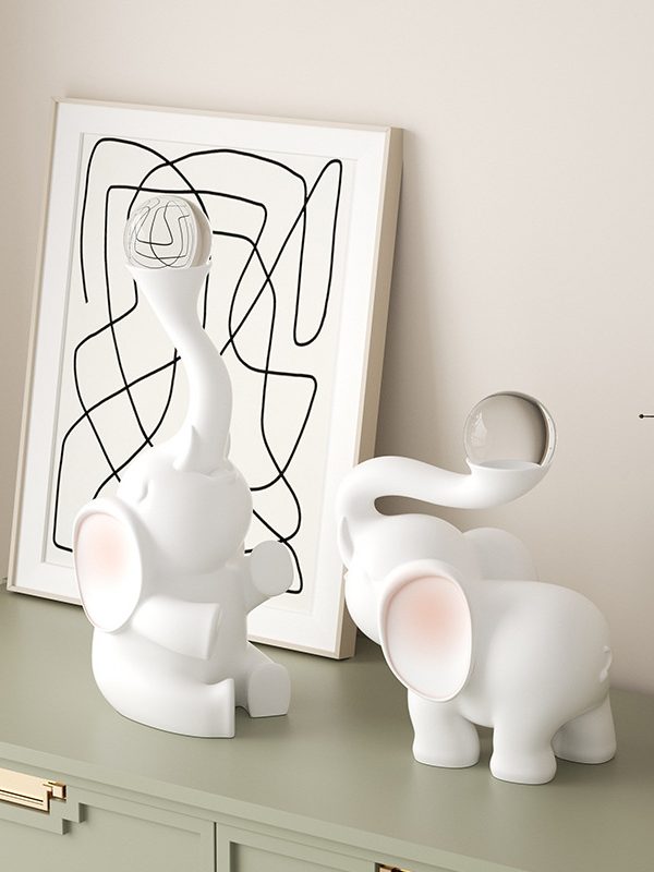 Original design art happy elephant study room decoration