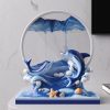 Original design art dolphin quicksand painting decompression hourglass living room decoration decoration