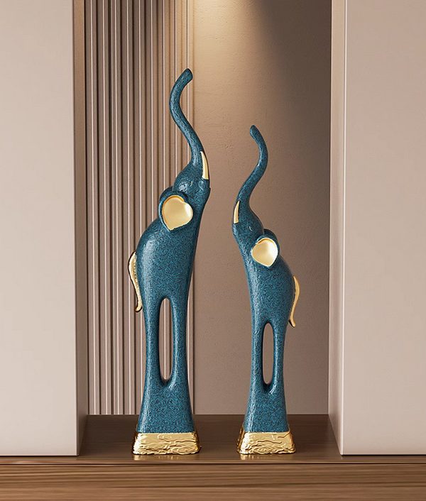 Original design art abstract retro elephant desktop ornaments