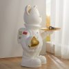 Space violent bear tray luxurious floor ornament