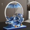 Original design art dolphin quicksand painting decompression hourglass living room decoration decoration