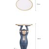 Monkey gentleman tray luxurious floor ornament