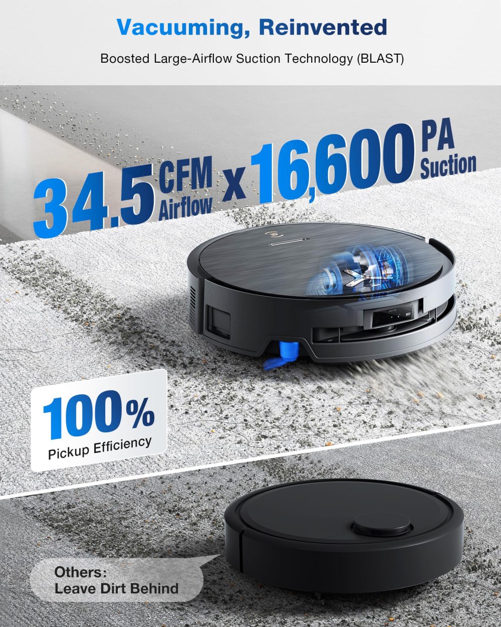 ECOVACS DEEBOT X9 PRO Omni Robot Vacuum and Mop, Blast™ 16,600Pa Suction, OZMO Roller Instant Self-Washing Mopping, ZeroTangle™ 3.0, Triple Lift System, AI Smart Navigation, Hands-Free Omni Station - Image 2