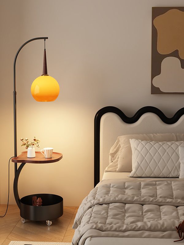 Floor lamp antique bedroom bedside table integrated grapefruit lamp living room sofa atmosphere coffee table fishing lamp