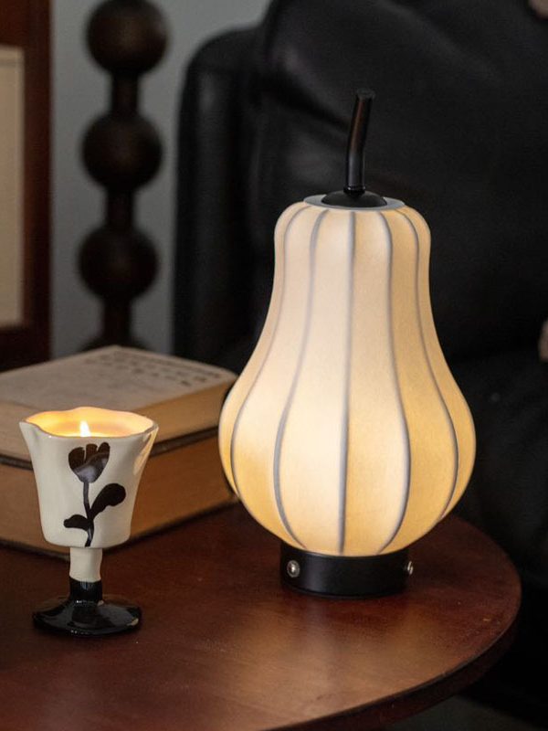 Middle Ancient Pear Table Lamp Bedroom Bedside Sydney Silk Retro Charging Living Room Art Atmosphere Lamp