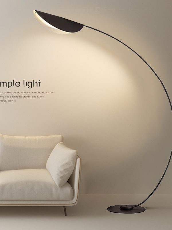 Lotus Leaf Fishing Lamp 2024 New Floor Lamp Internet Famous Ins Style Living Room Bedroom Sofa Side Bedside Vertical Floor Lamp