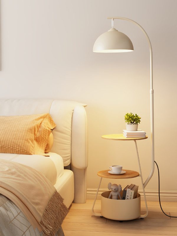 Floor lamp 2024 new cream wind living room fishing lamp sofa side a few integrated bedroom vertical lamp table lamp