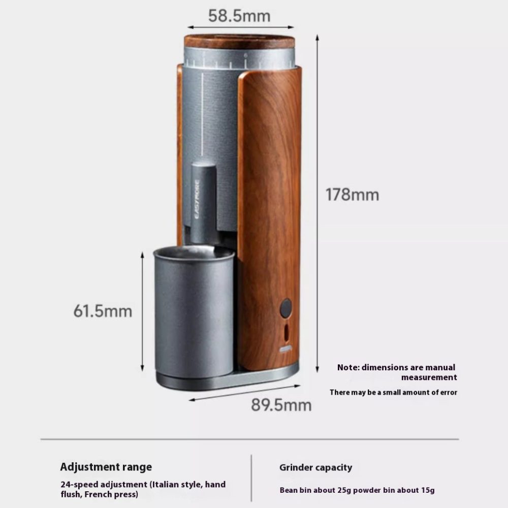 Electric coffee grinder commercial grinder aluminum alloy Italian mill portable small household grinder - Image 5