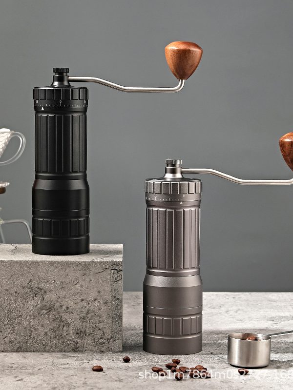 hand-cranking bean grinder hand-brewing Italian coffee all-around external manual coffee bean grinder CNC