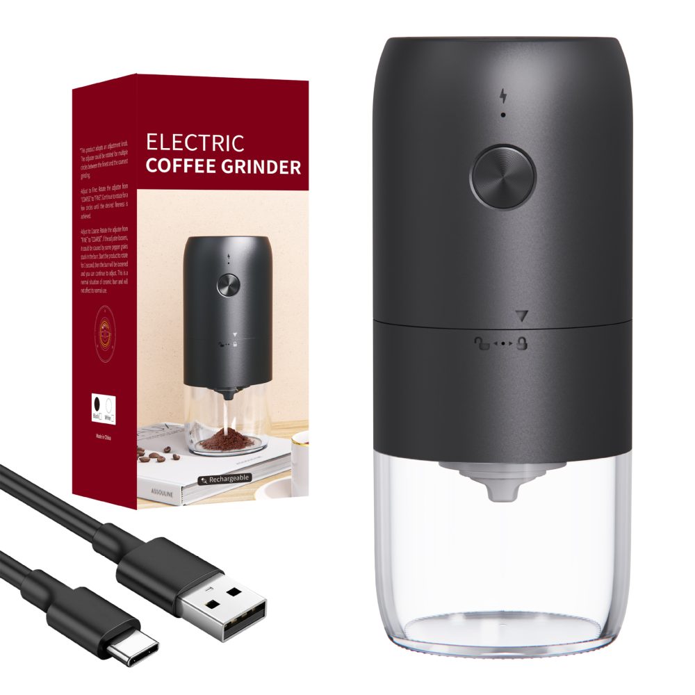 hand punch Italian flour mill coffee machine rechargeable coffee grinder electric bean grinder portable household - Image 5