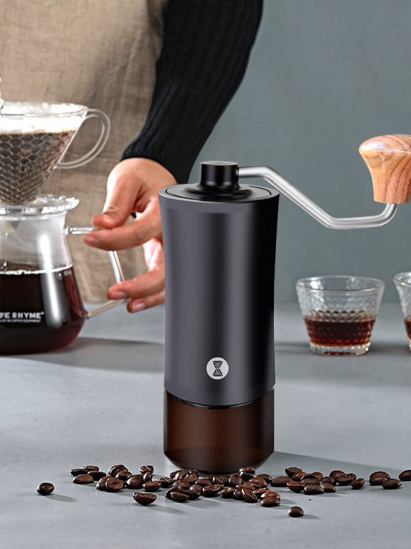 hand grinder coffee bean grinder CNC steel core dual-axis grinder household portable manual coffee machine