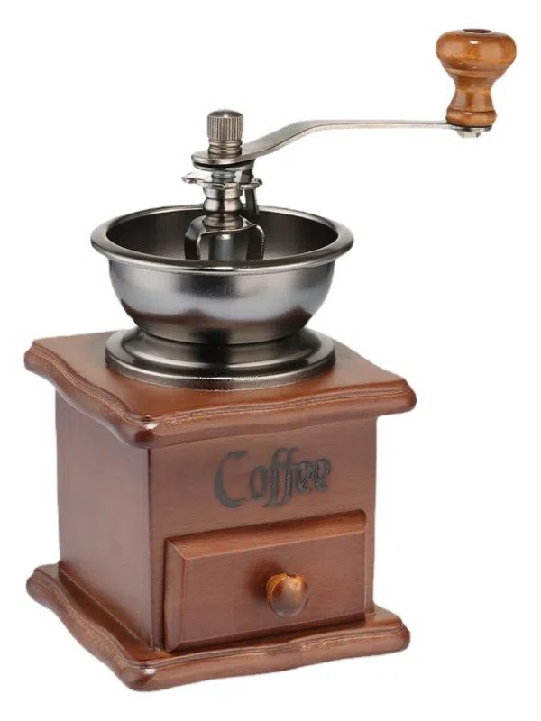Retro Hand-cranked Coffee Machine Small Beech Grain Grinder Adjustable Household Manual Grinder