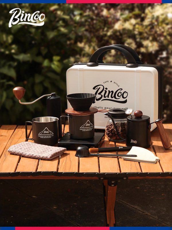 Portable Pour Over Coffee Maker Set - Stainless Steel Filter & Travel Mug