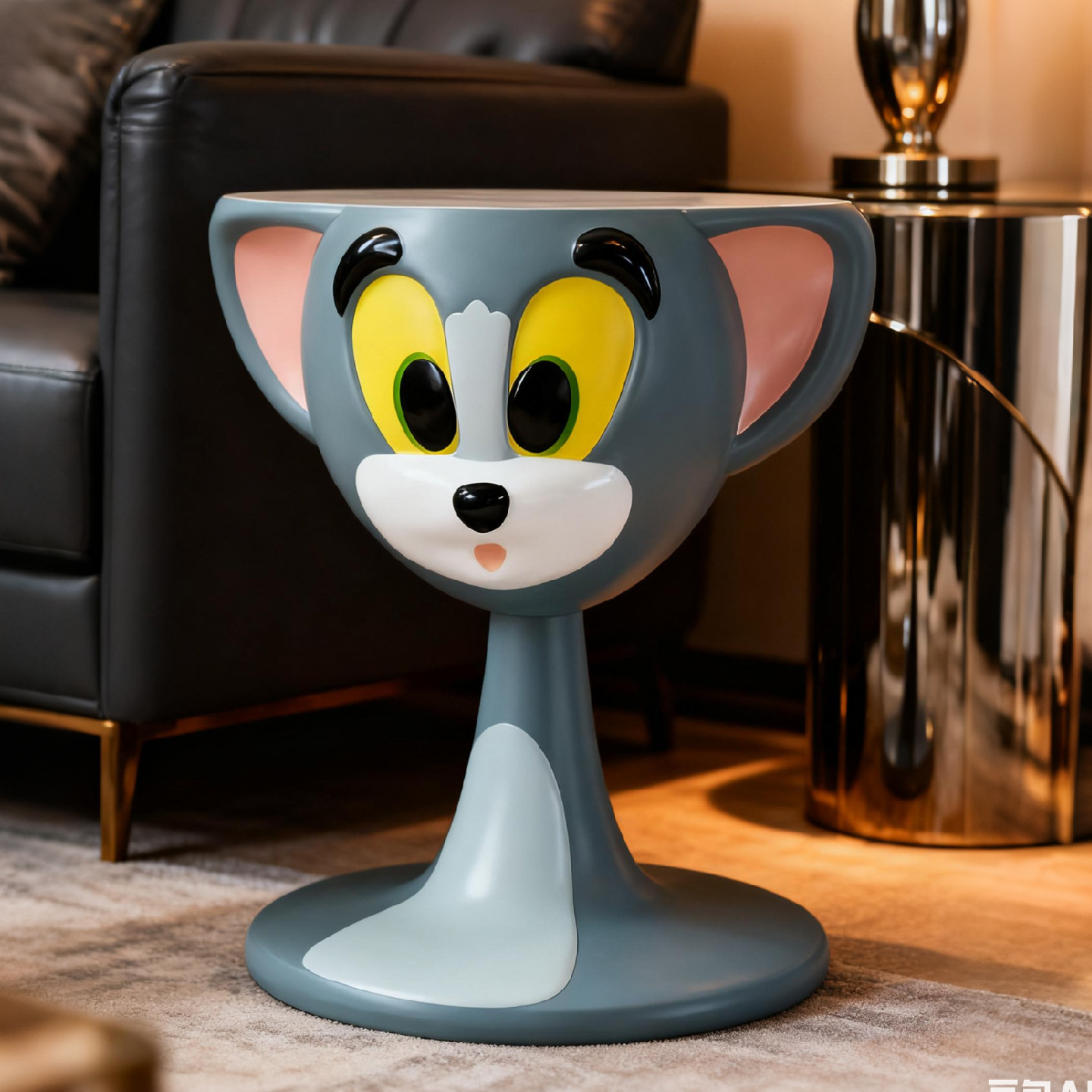 Cartoon Tom Cat Coffee Table Creative Living Room Large Ornament Floor Side Table Cute Bedside Table Furniture Housewarming Gift - Image 3