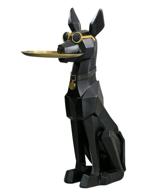 Creative Living Room large floor dog decoration soft decoration light luxury housewarming new home gift Nordic home decoration