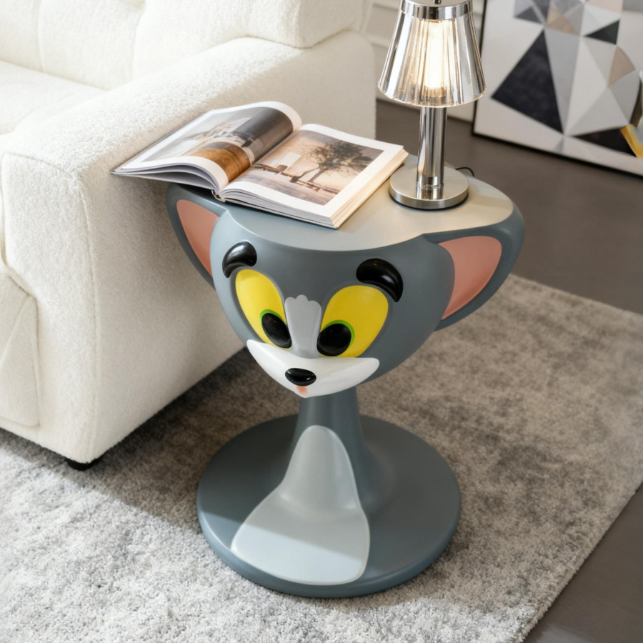 Cartoon Tom Cat Coffee Table Creative Living Room Large Ornament Floor Side Table Cute Bedside Table Furniture Housewarming Gift - Image 2