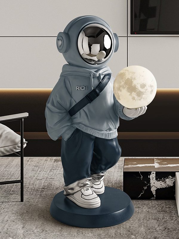 Behanmei Astronaut Living Room Floor Decoration Home TV Cabinet Large Astronaut Housewarming Gift
