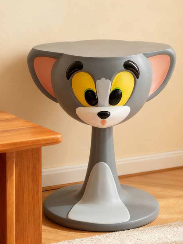 Cartoon Tom Cat Coffee Table Creative Living Room Large Ornament Floor Side Table Cute Bedside Table Furniture Housewarming Gift