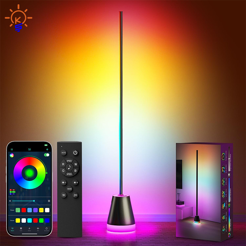 Symphony Floor Lamp Living Room Bedroom Sofa Beside Scandinavian Corner Lamp Bluetooth Remote Control Rgb Music Atmosphere Lamp - Image 6