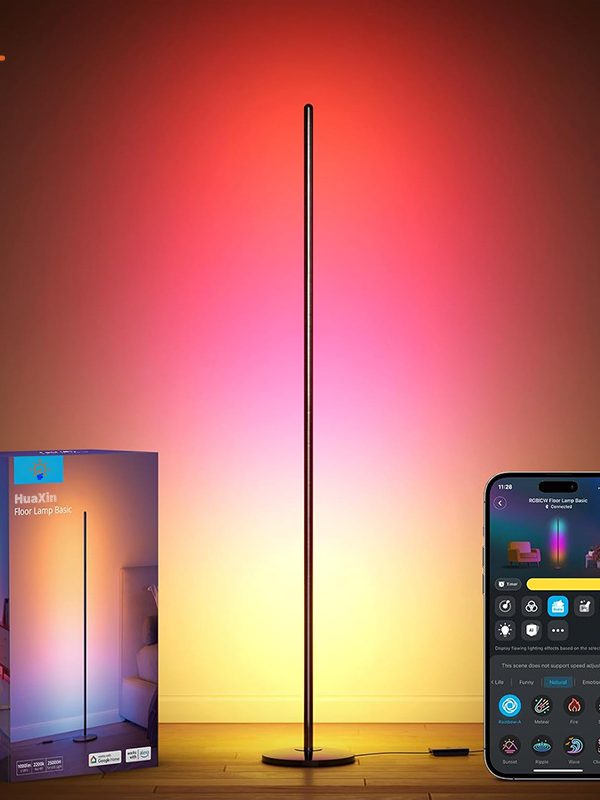 Symphony Floor Lamp Living Room Bedroom Sofa Beside Scandinavian Corner Lamp Bluetooth Remote Control Rgb Music Atmosphere Lamp